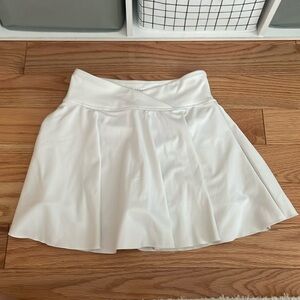 White tennis skirt